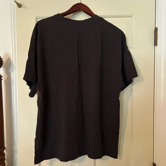 H&M Black Oversized Graphic Tee with Blue and White Blondie Print - Picture 2 of 7